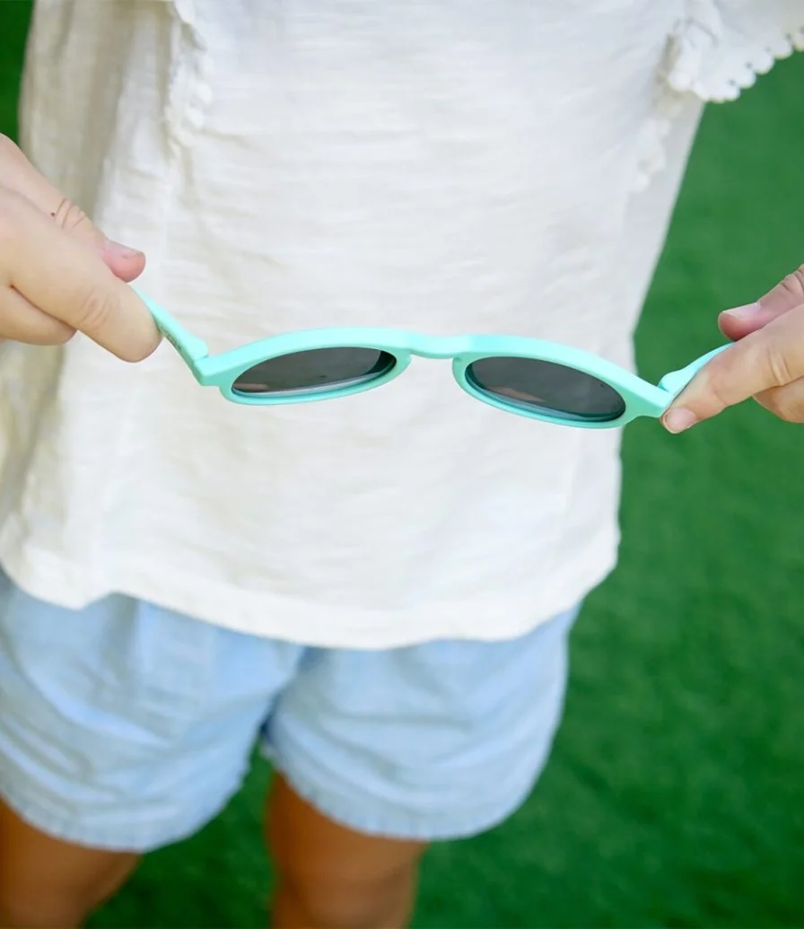 Flexible Sunglasses - Aqua + Case by Little Sol+