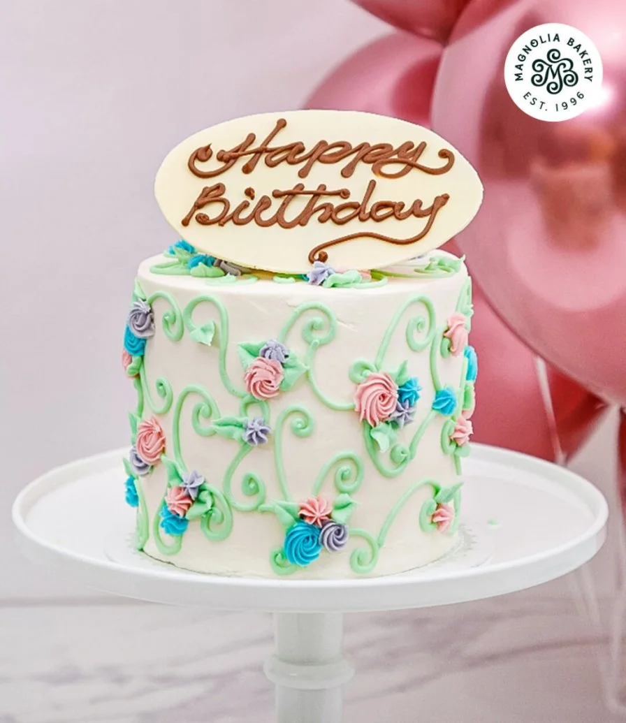 Floral Design Cake by Magnolia Bakery