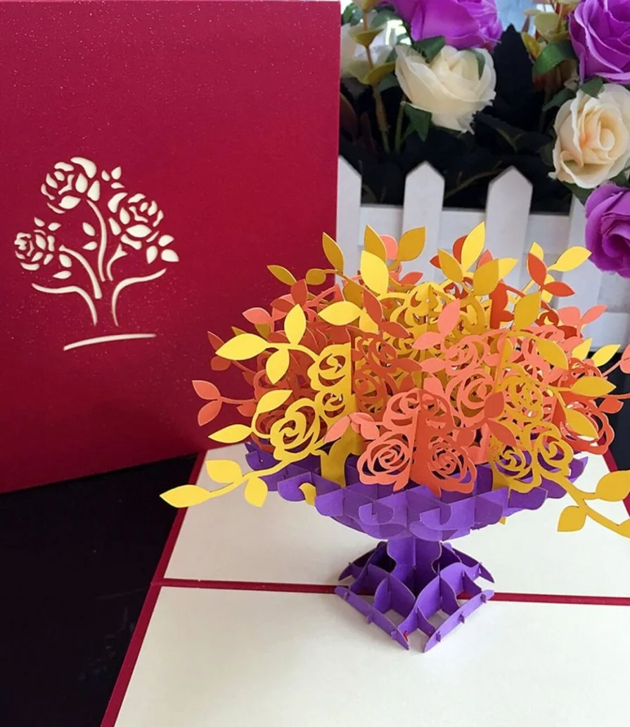 Flowers 3D Greeting Card