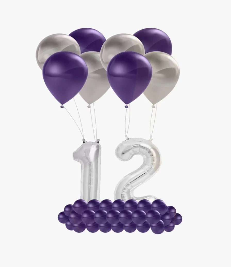 Flying Letters Balloons (2 Numbers)