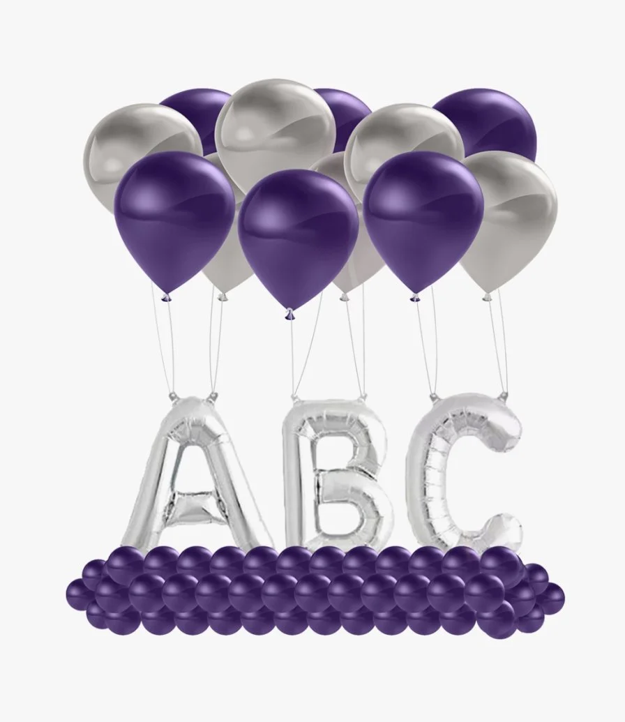 Flying Letters Balloons (3 Letters)