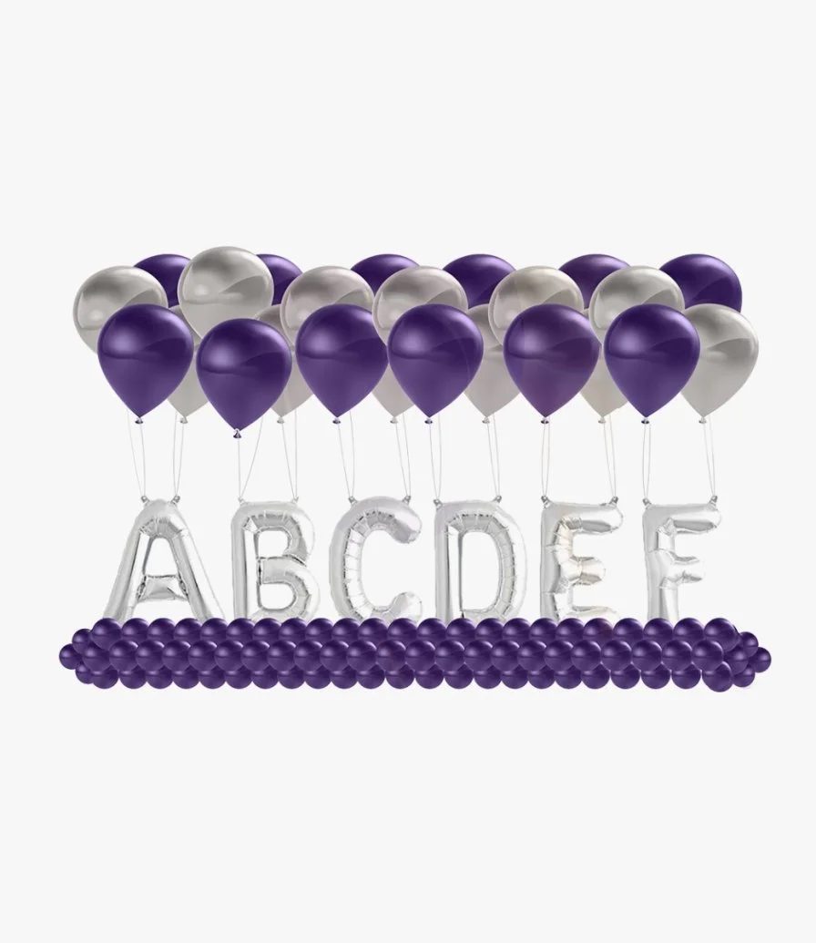 Flying Letters Balloons (6 Letters)