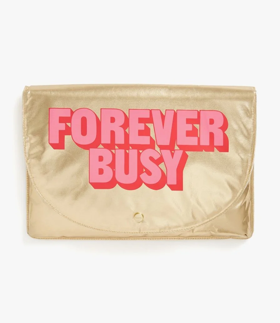 Forever Busy Laptop Sleeve by bando