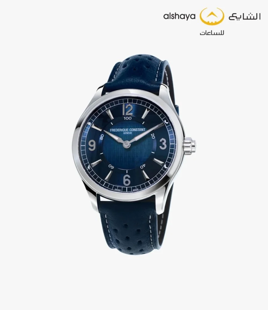 ساعة يد فريدريك كونستنت سليملاين للرجال - لون أزرق