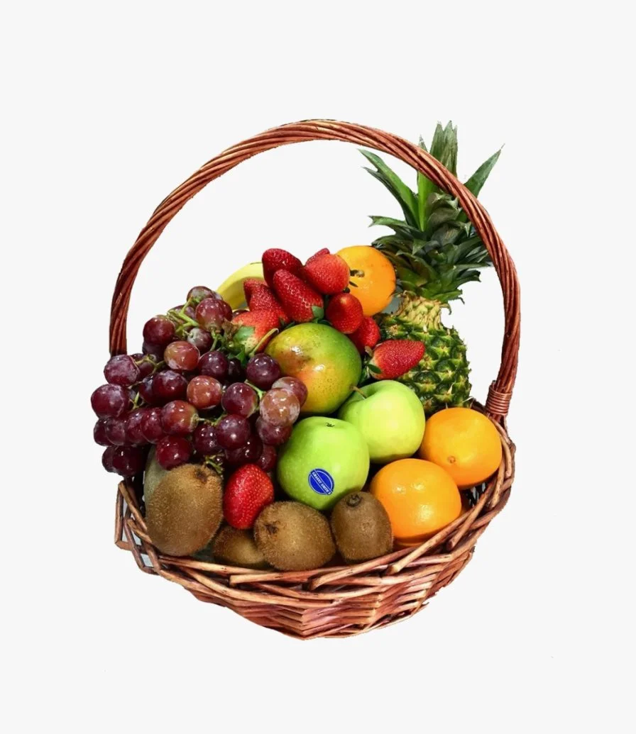 Fruit In Wooden Basket By Edible Arrangements