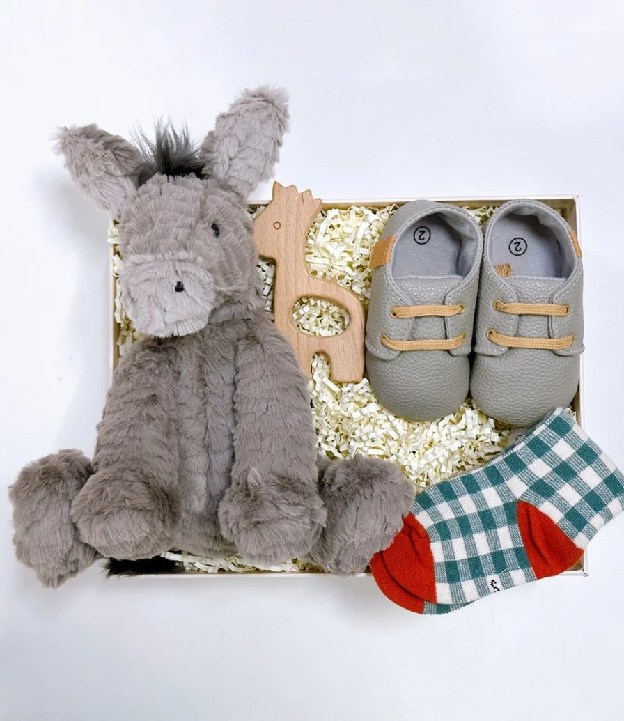 Fuddly Donkey Gift Hamper by Inna Carton
