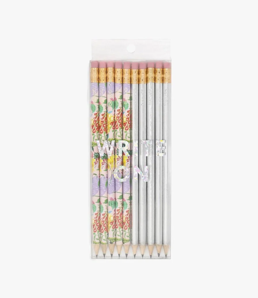 مجموعة أقلام رصاص بألوان الزهور من باندو