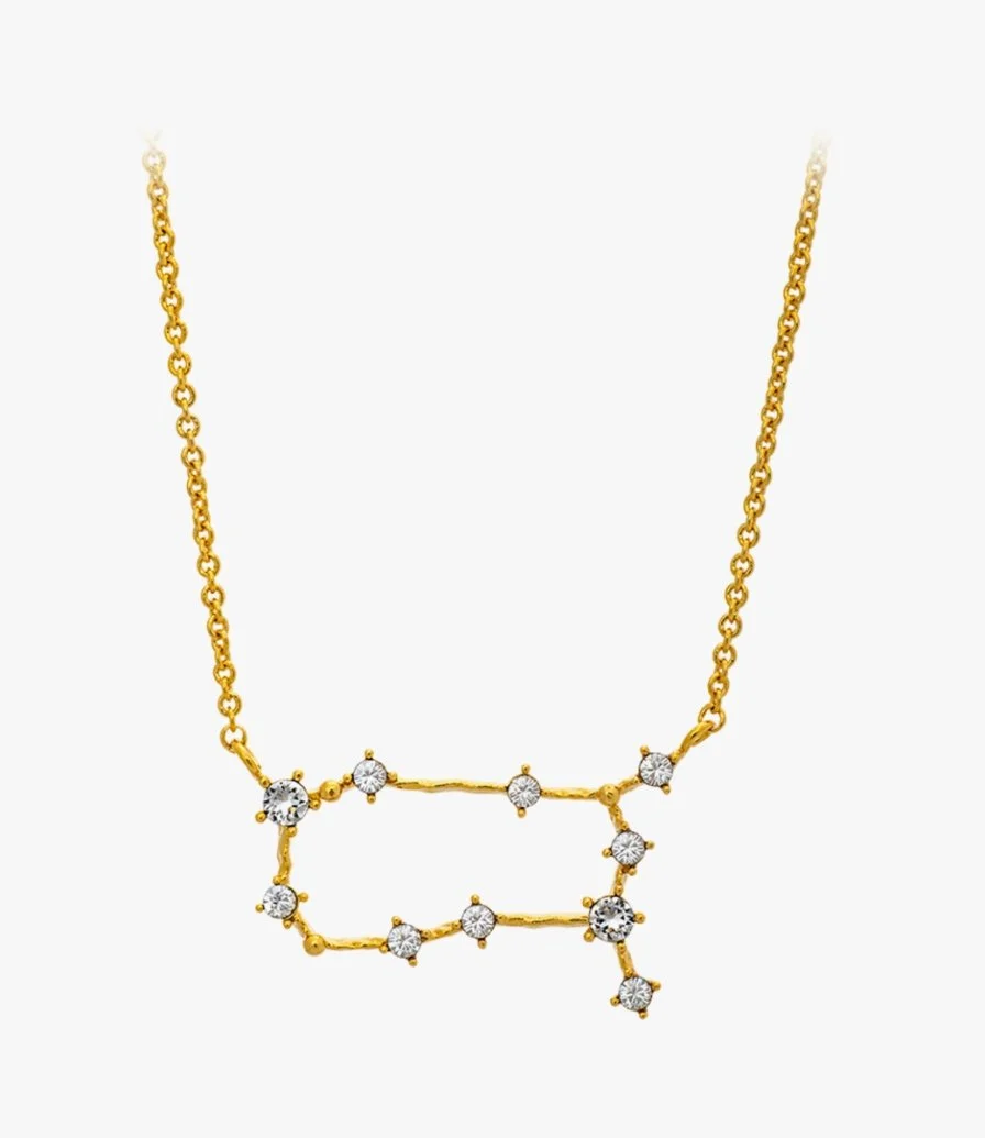 Gemini Star Sign Necklace - Gold By Lily & Rose