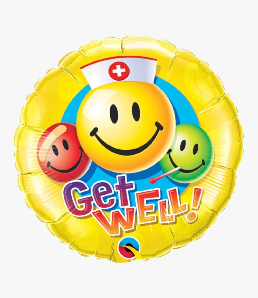 Get well smiley faces Balloon