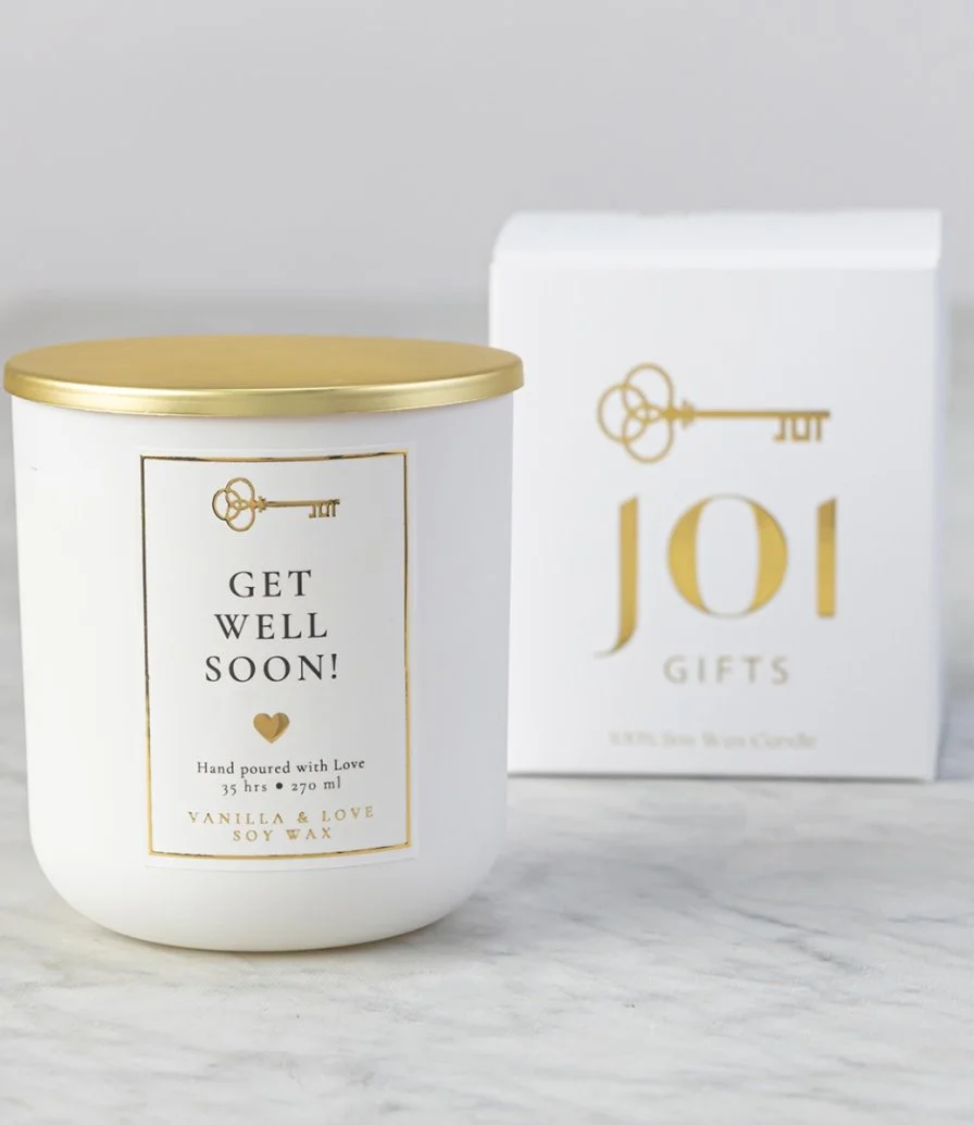 Get Well Soon' Gift Candle By Joi Gifts