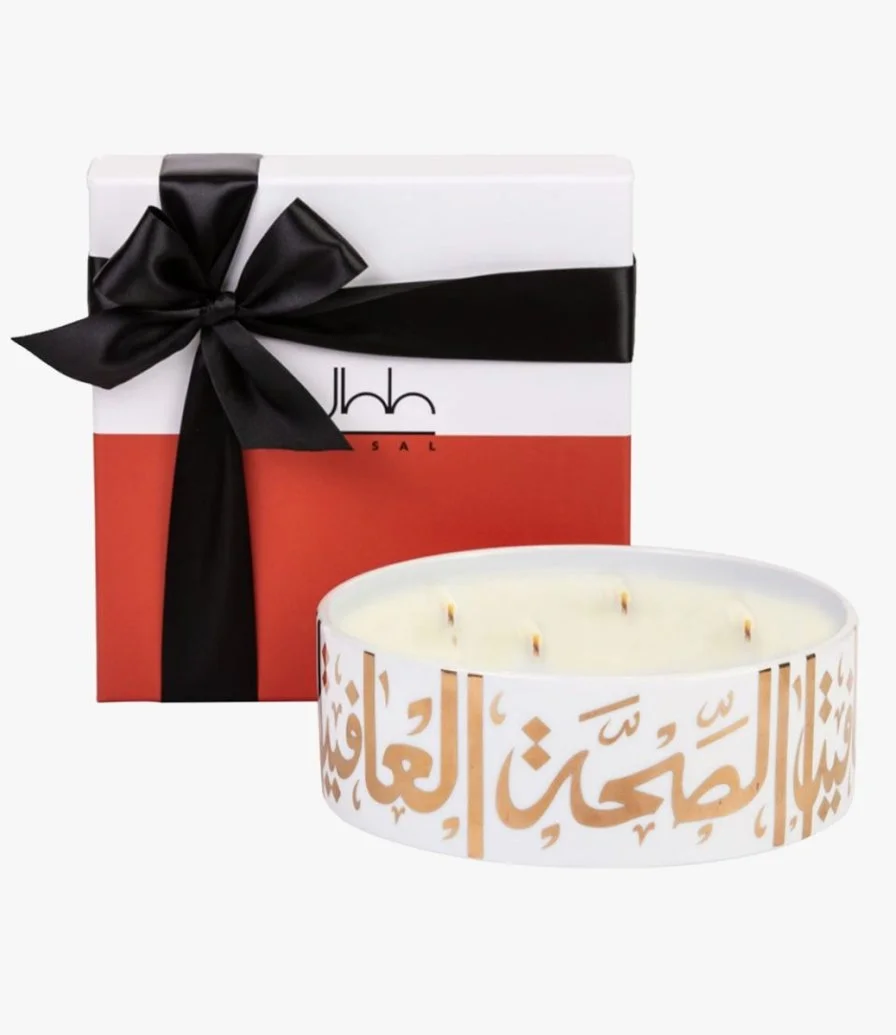 Ghida Rose Oud Candle (1000g) By Silsal