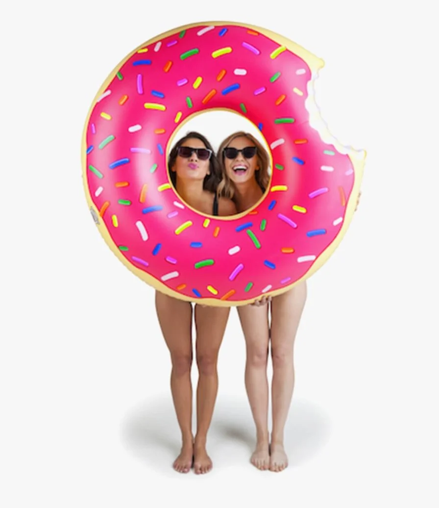 Giant Pink Donut Pool Ring