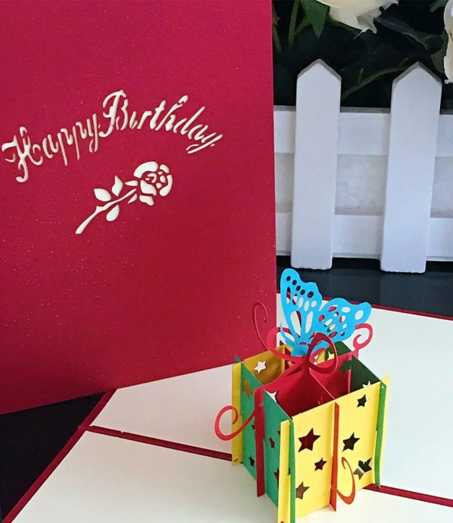 Gift Box 3D Greeting Card