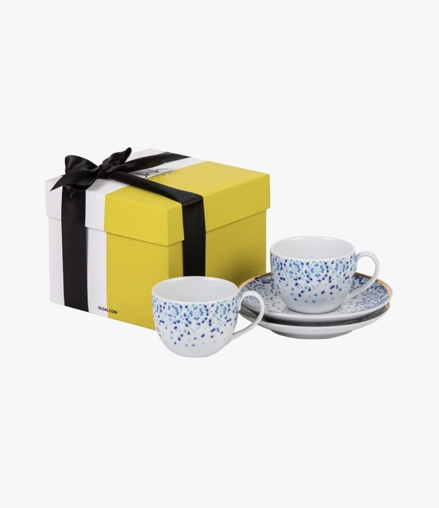 Gift Box of 2 Mirrors Espresso Cups by Silsal