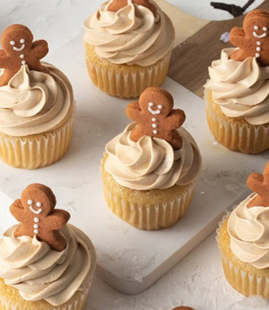 Gingerbread Man Cupcakes by Cake Social