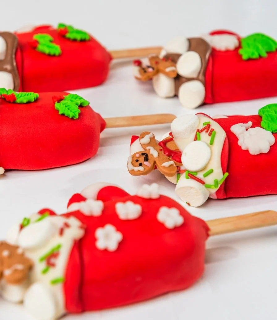 Gingerbread Man Theme Cakesicles by NJD
