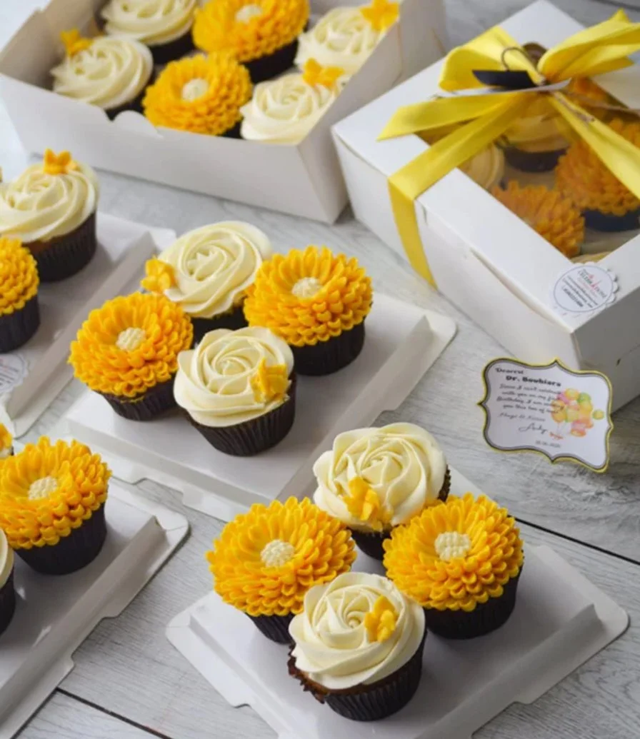 Glam Cupcakes Box of 6 pcs by Sweet Celebrationz