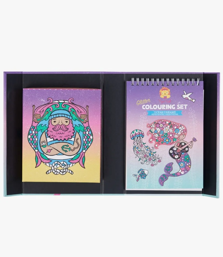 Glitter Colouring Set Ocean Dreams By Tiger Tribe