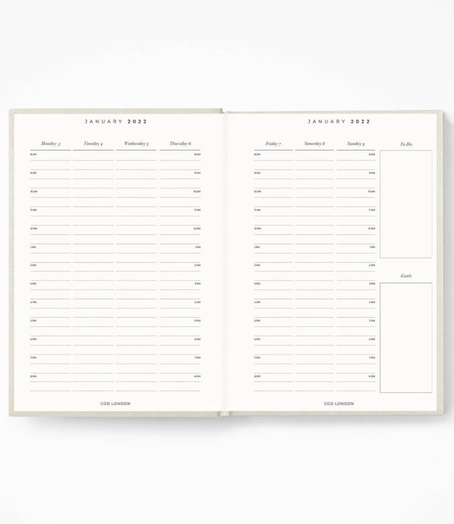 Goals Mid Year Diary - Grey By Career Girl London