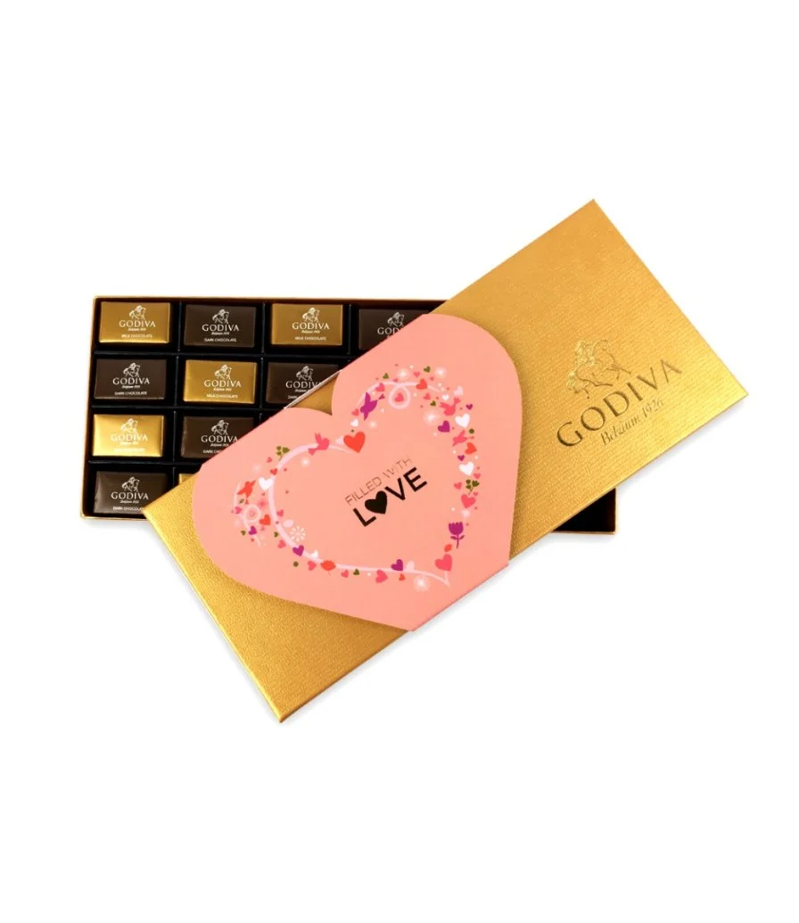 Godiva Assorted Chocolate Valentine's Day Gift Box 