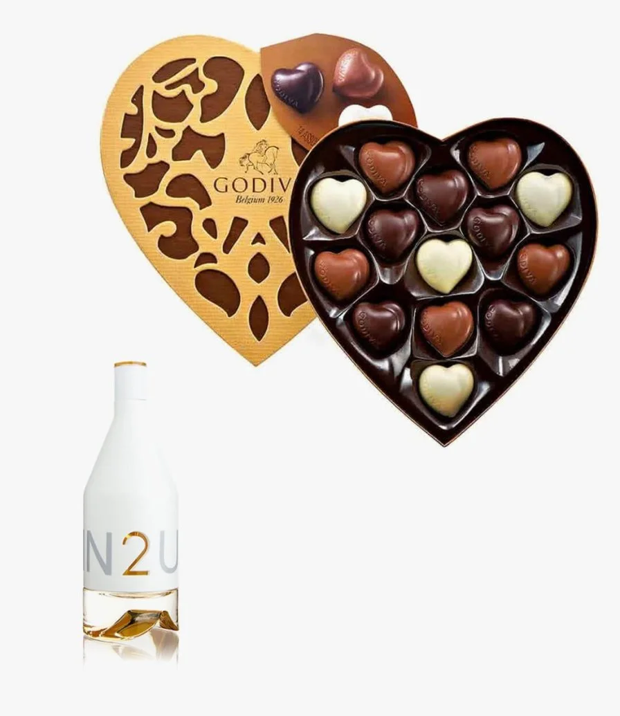Godiva Chocolate & Ladies Perfume Gift Bundle