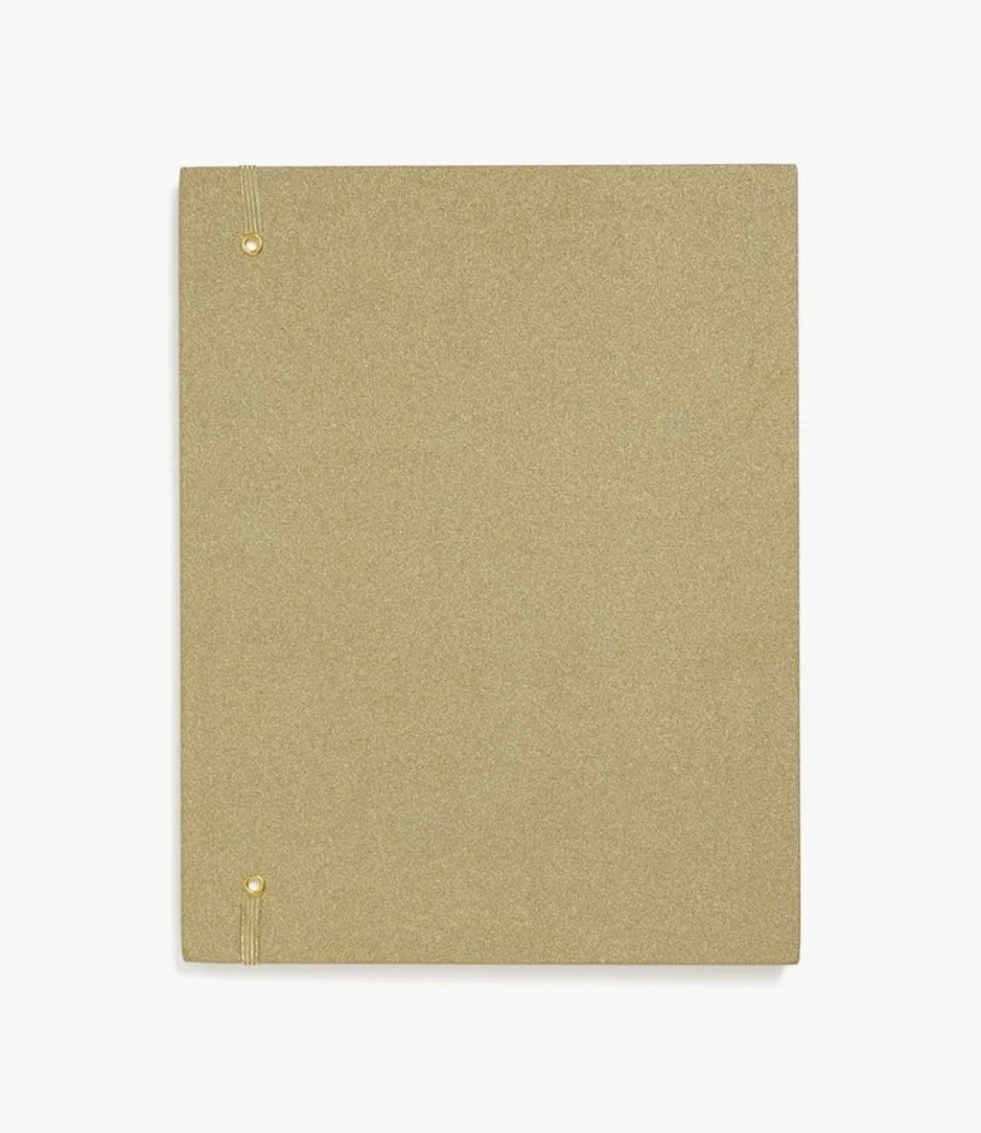 Gold Glitter File Folder by bando