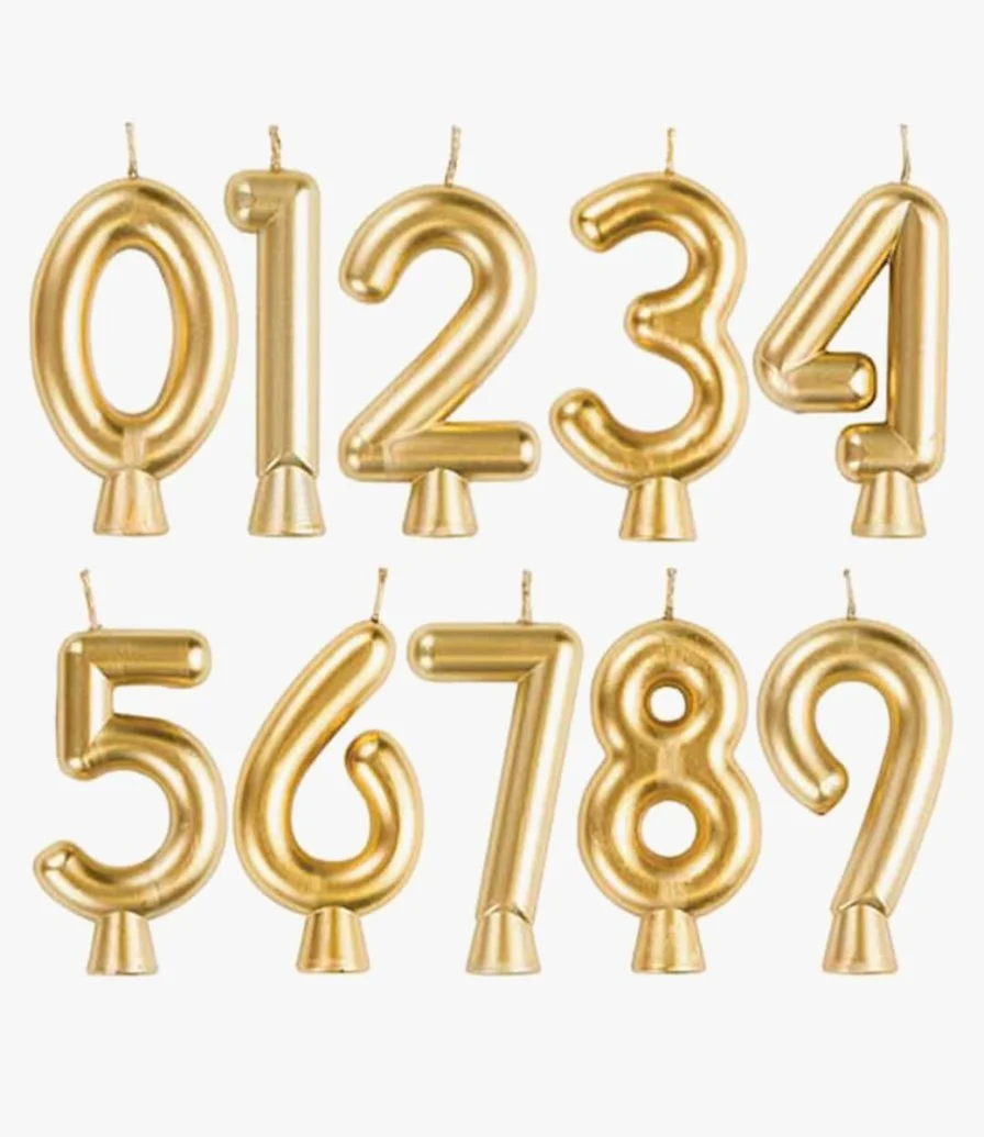 Gold Number candles