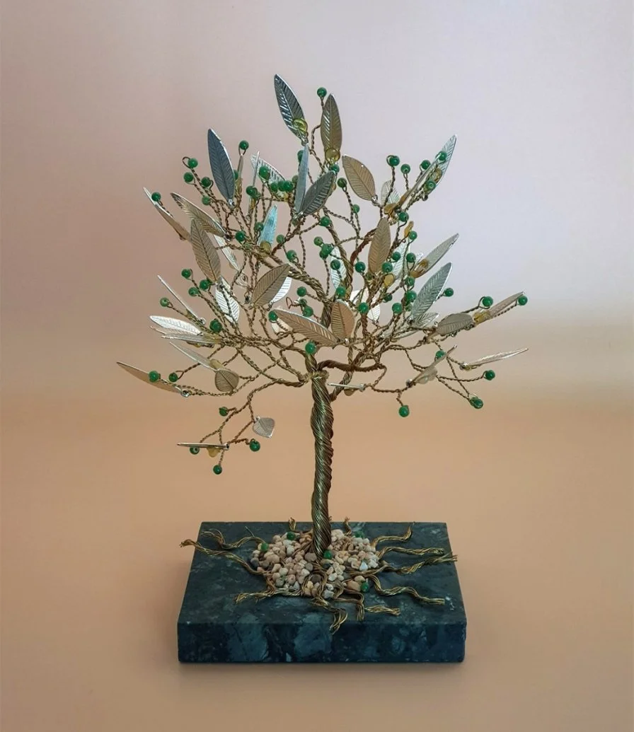 Gold Plated Olive Tree by Mecal