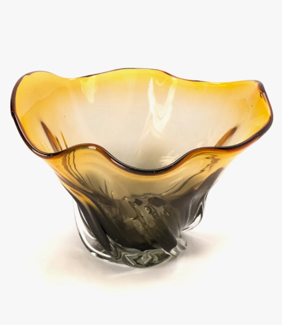 Gold Vase With Aasakom men Aawadah Phrase by Bostani