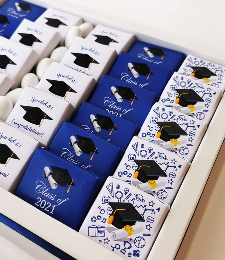 Graduation Chocolate Box By Eclat (Blue Theme)