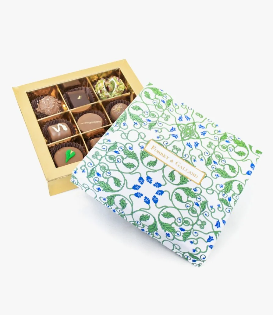 Green Chocolate Box Forrey & Galland