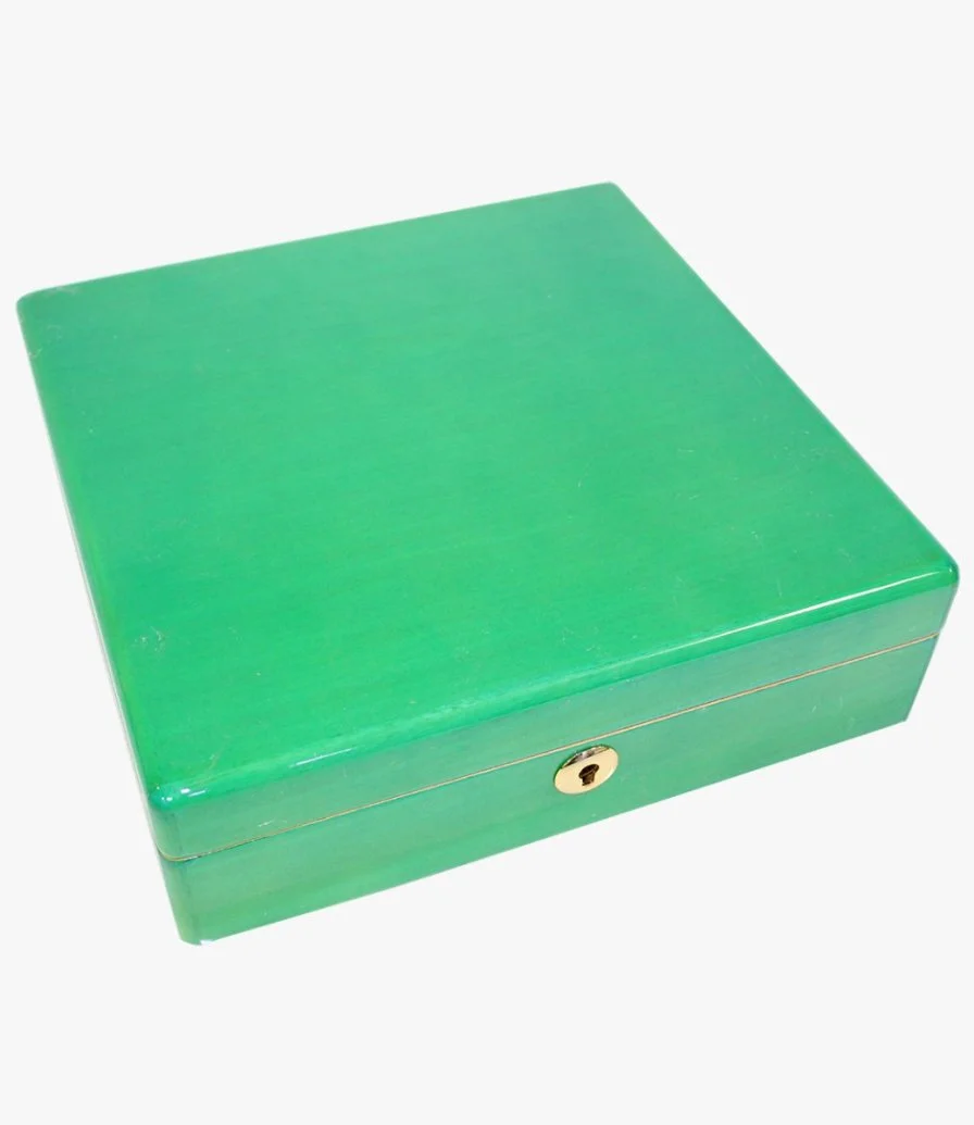 Green Wooden Date Box