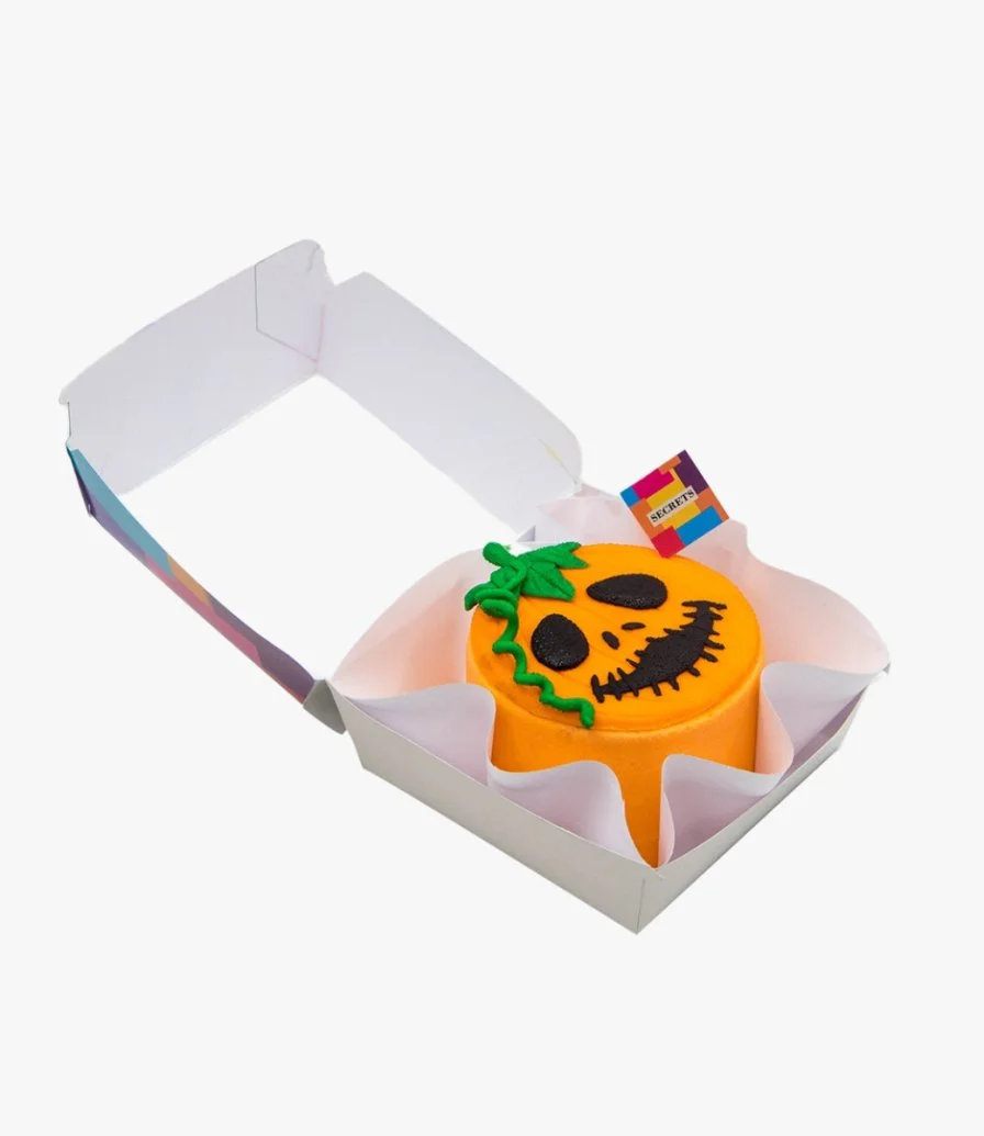 Halloween Lunch Box Cake- Pumpkin Design