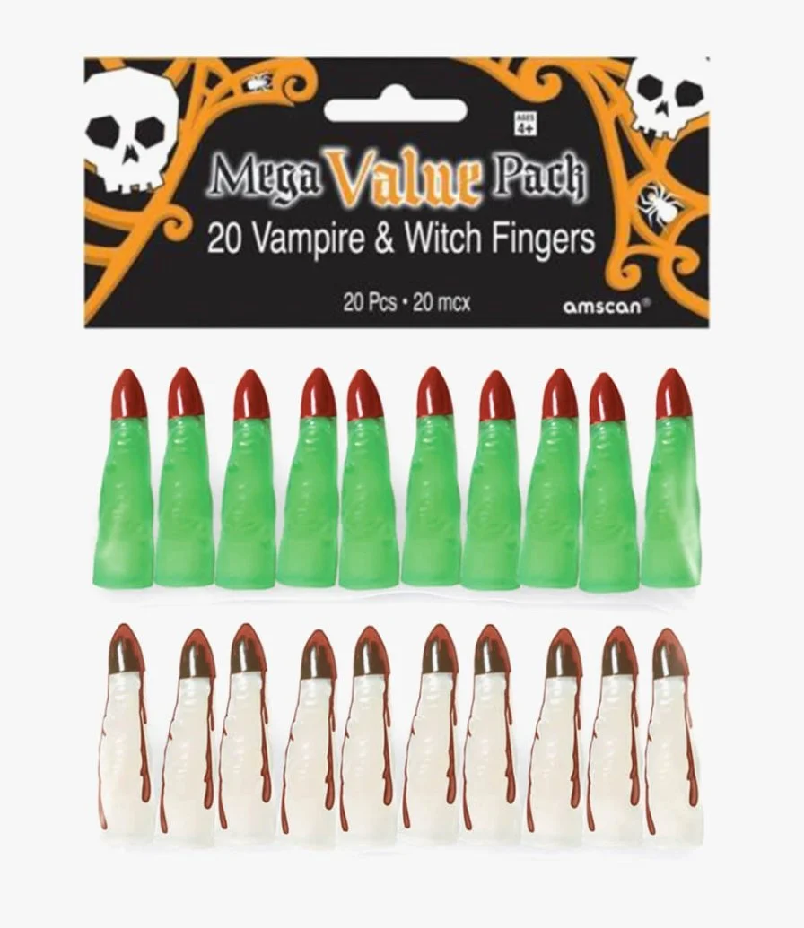 Halloween Witch and Vampire Fingers 20pcs