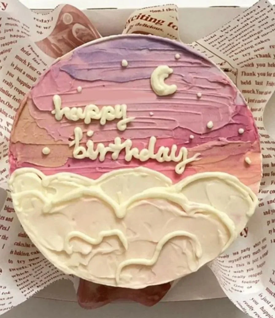 Happy Birthday Cake by Cake Flake