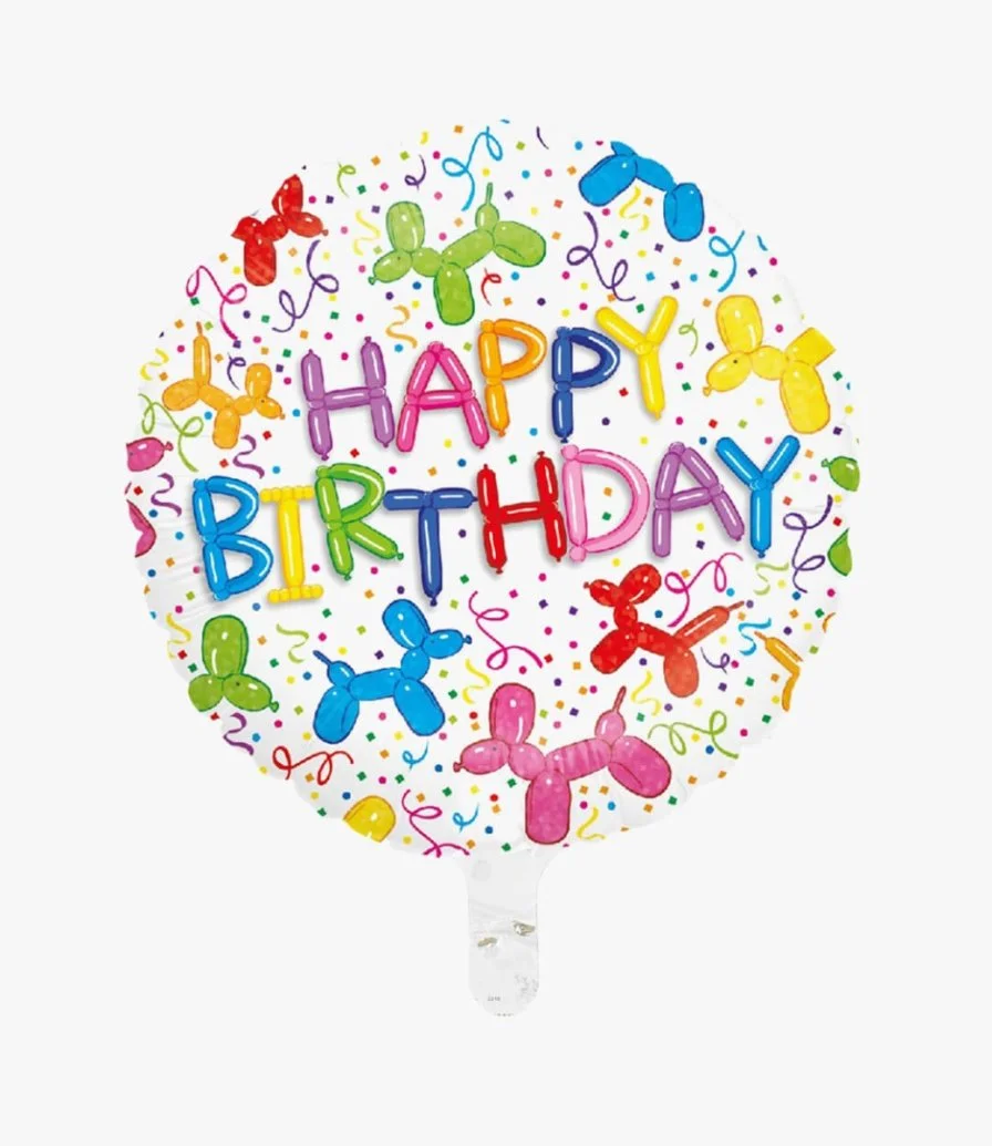 Happy Birthday Dogs Balloon