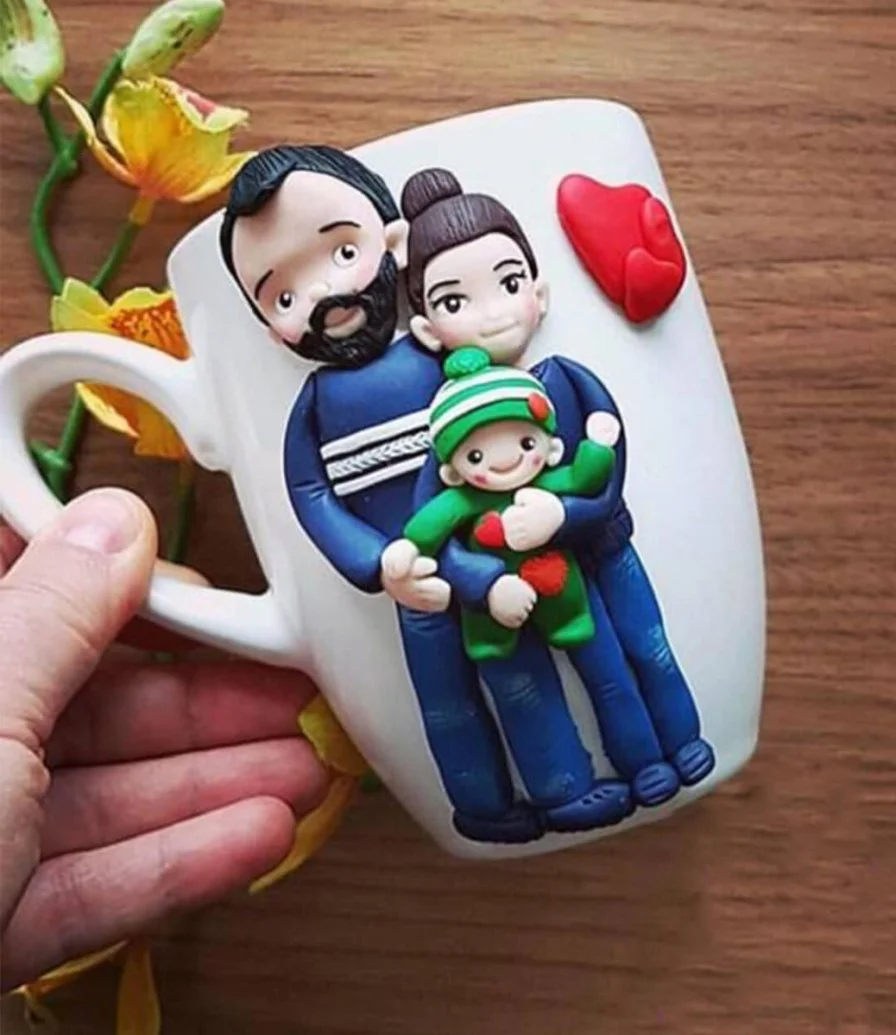Happy Family 3D Mug
