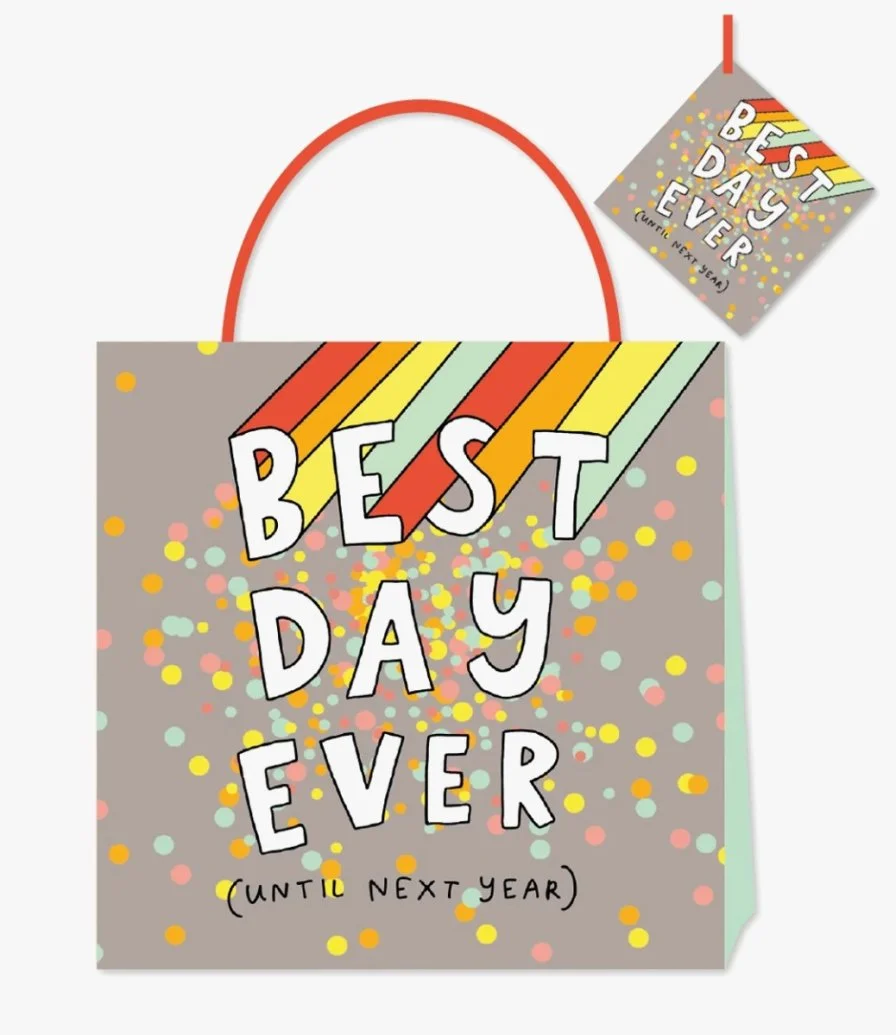 Happy News Best Day Ever Medium Gift Bag