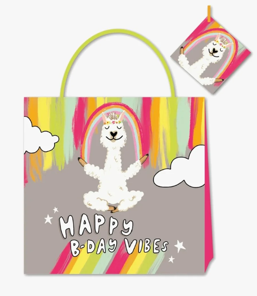 Happy News Happy Birthday Vibes Small Gift Bag