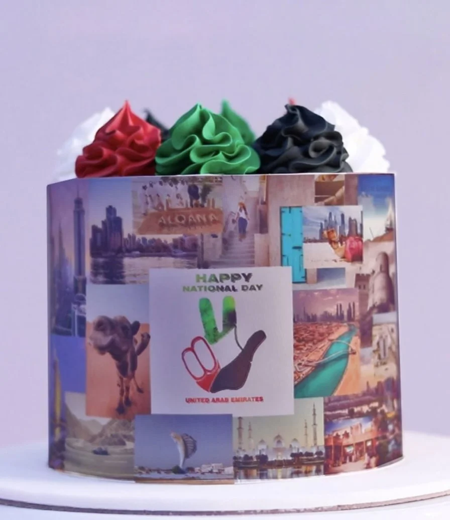 Happy UAE Photo Album Cake by Sugarmoo 