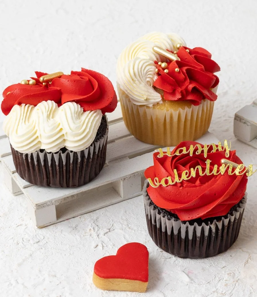 Happy Valentine's Cupcakes 6pcs by Cake Social