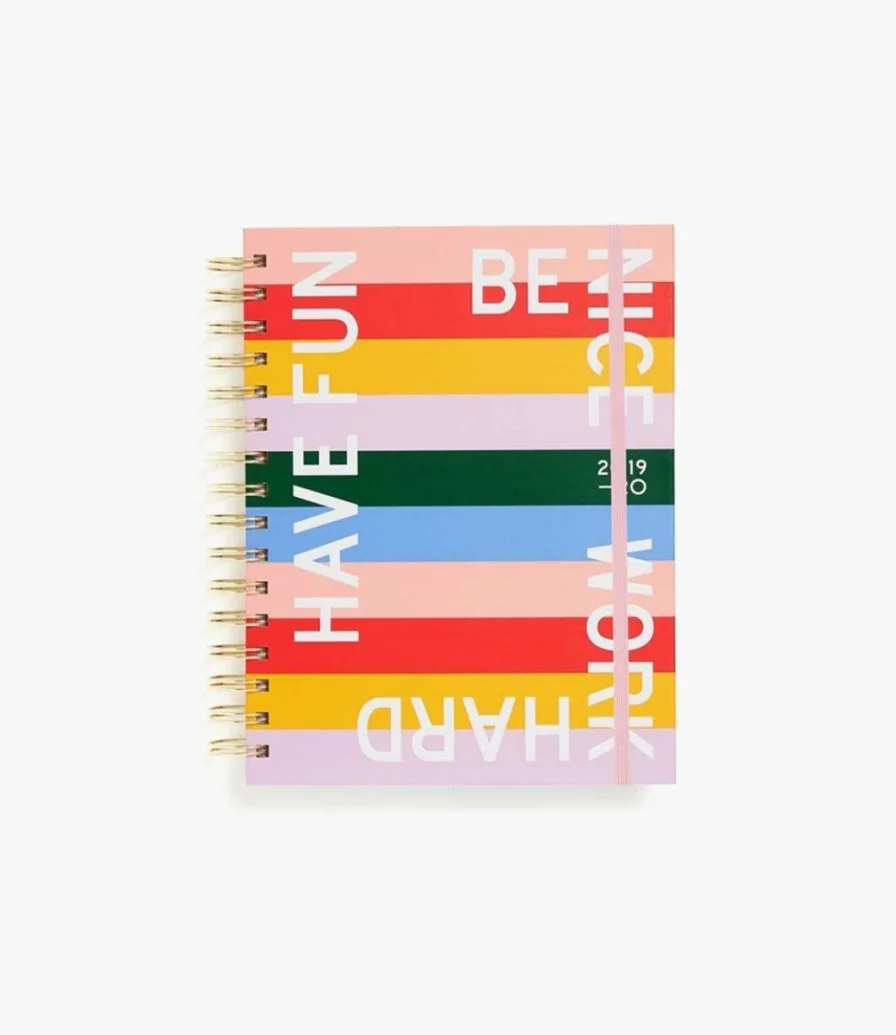 Have Fun, Be Nice, Work Hard 17-Month Medium Planner by Ban.do