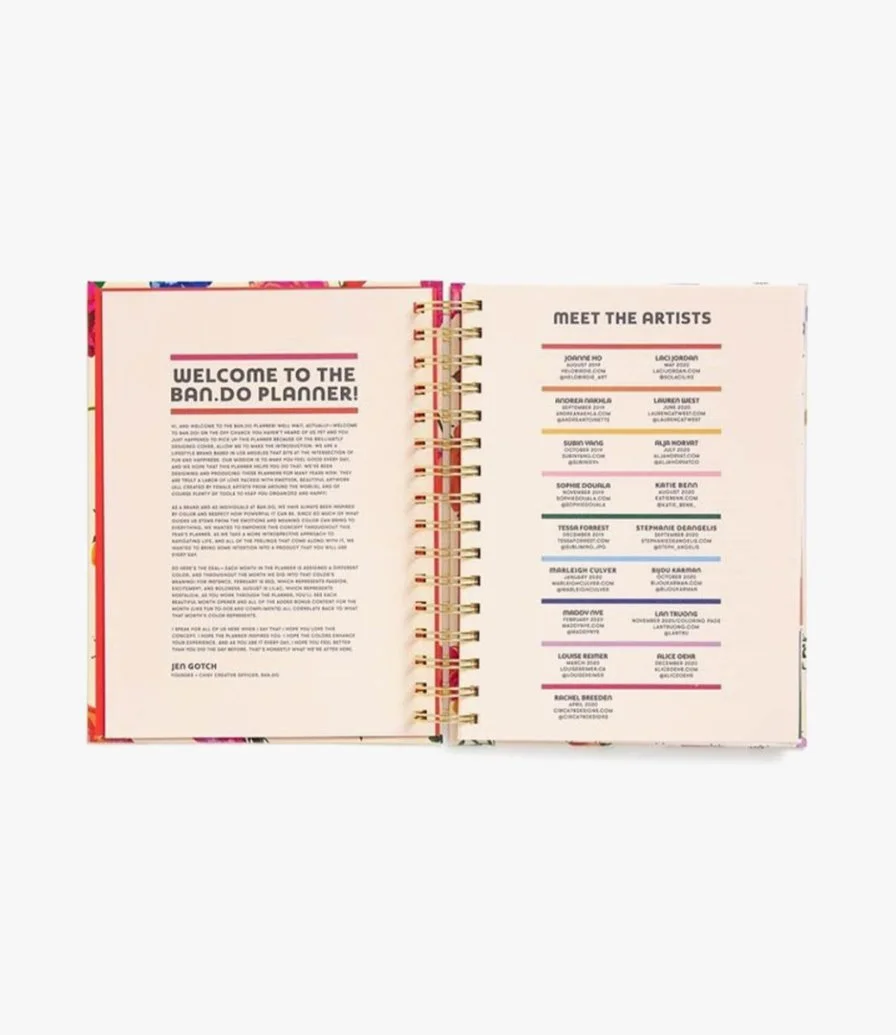 دفتر ملاحظات متعدد الألوان كبير من باندو