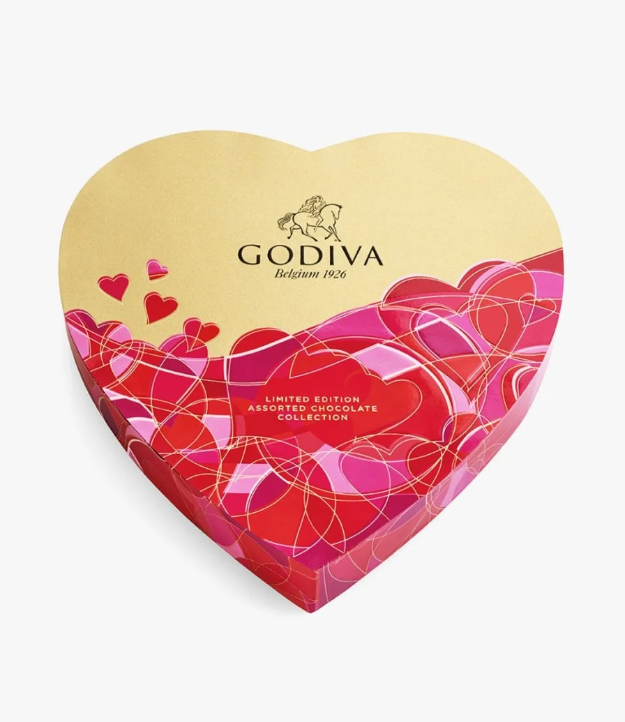 Heart Chocolate Box 20 Pcs by Godiva