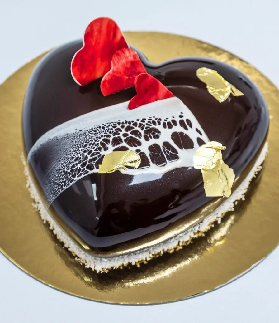 Heart Shaped Chocolate Cake By Bloomsbury's