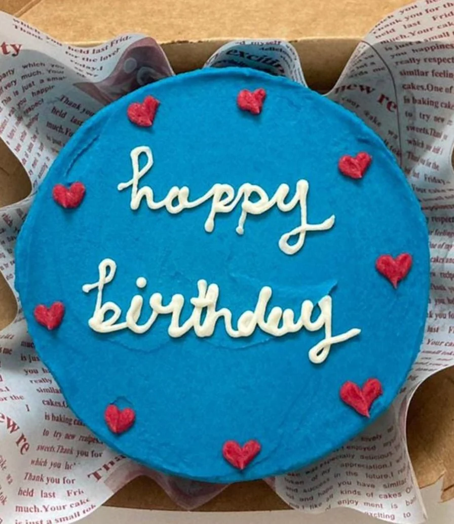 Hearts Birthday Cake by Cake Flake