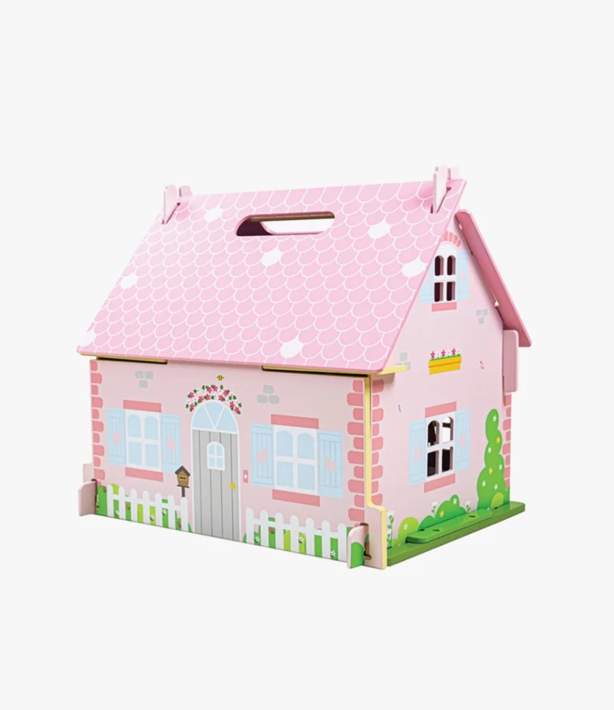 Heritage Playset Blossom Cottage Dollhouse by Bigjigs