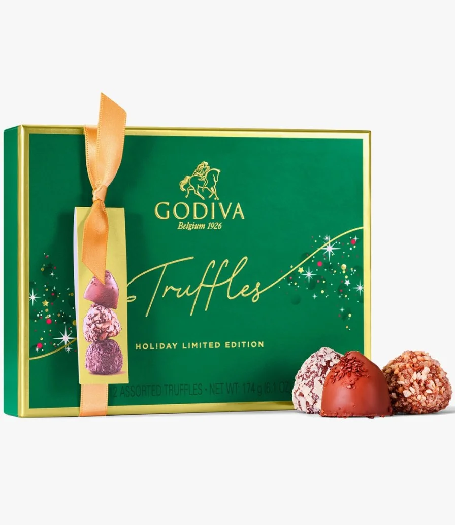 Holiday 12pc Truffle By Godiva