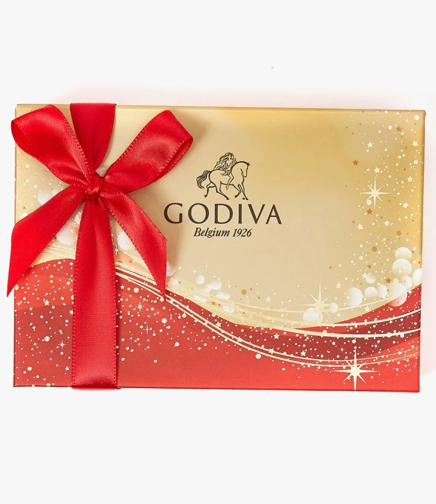 علبة شوكولاتة العيد 6 قطع من جوديفا