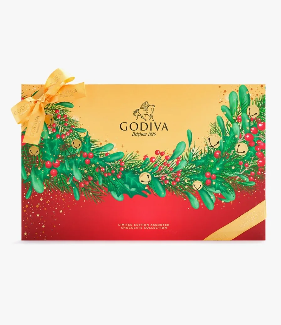 علبة شوكولاتة الأعياد متنوعة 118 قطعة من جوديفا